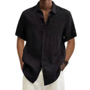 Camisa Masculina de Linho e Algodão – Estilo Praia Premium